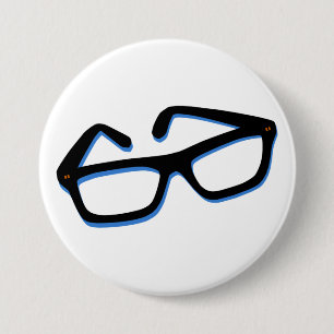 Coole Nerd-Gläser Button