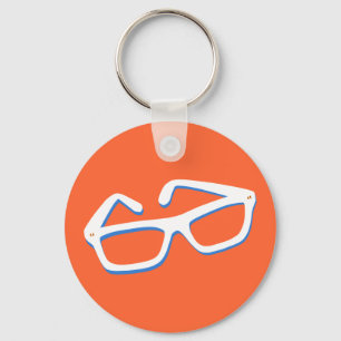 Coole Nerd-Gläser Schlüsselanhänger