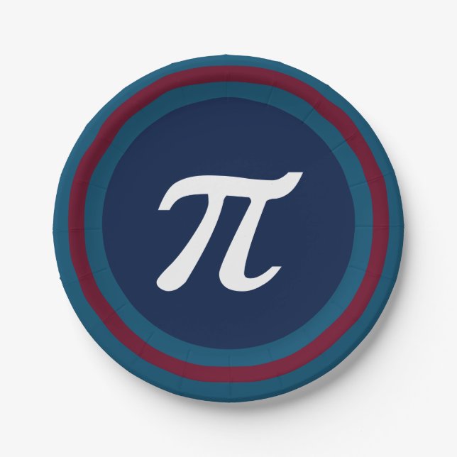 Coole Nerdy Geek Students Pi Day Party Paper Telle Pappteller (Vorderseite)