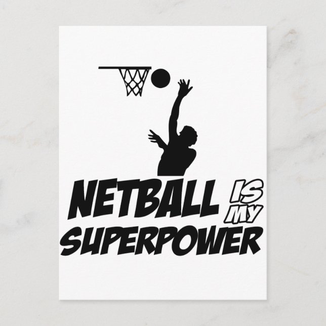 Coole Netball-Designs Postkarte (Vorderseite)