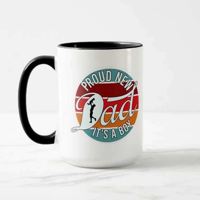 Coole neue Dad-Wortkunst Tasse (Links)