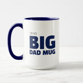 Coole Neuheit Marineblaue benutzerdefinierte Name Tasse
