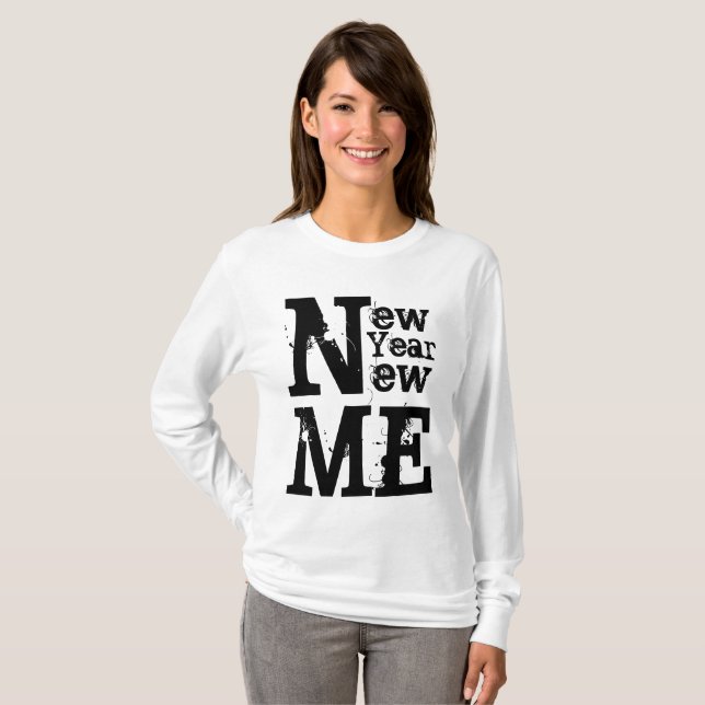 Coole Neujahrsentschließung Motivierend T-Shirt (Vorne ganz)