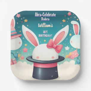 Coole Niedliche Bunny TV Party Magic Show 1. Gebur Pappteller