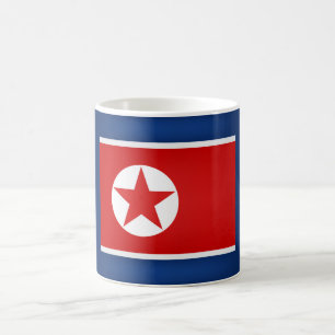 Coole nordkoreanische Flagge Kaffeetasse