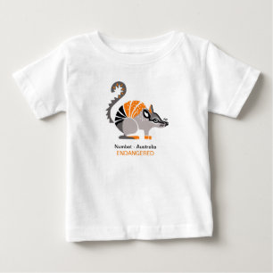 Coole NUMBAT - Gefährdete Tiergrafik - Wildtiere Baby T-shirt