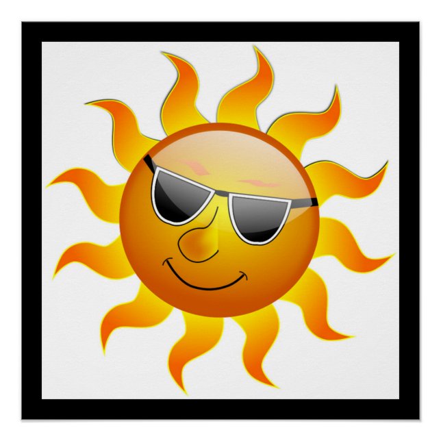 COOLE OBERFLÄCHENSONNE POSTER (Vorderseite)