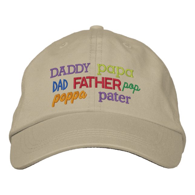 Coole Obergrenze für Vater Bestickte Kappe (Vorderseite)