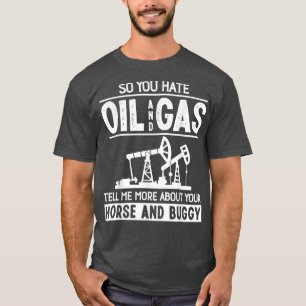 Coole Ölfelderkunst Männer - Frauen Raubhals T-Shirt