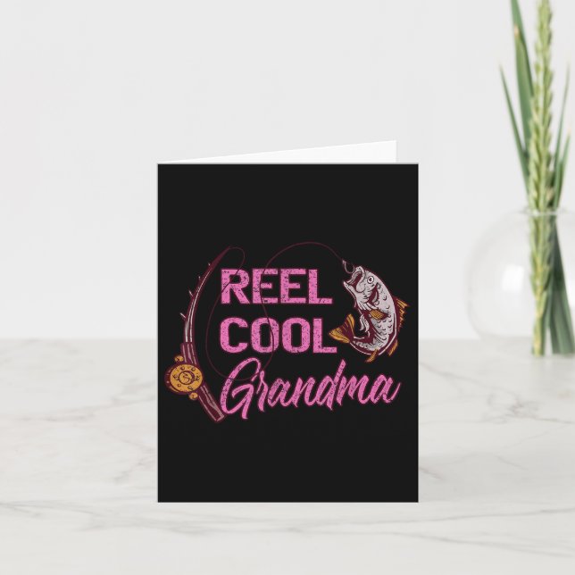 Coole Oma Angler Angeln Karte (Vorderseite)