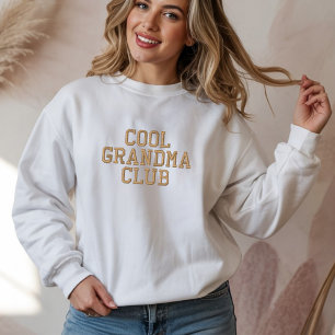 Coole Oma Club Besticktes Sweatshirt Geschenk