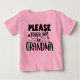 Coole Oma Pass Wort Art Mädchen Baby T-shirt (Vorderseite)