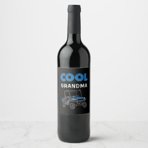 Coole Oma-Proud-Familie nach Maß Weinetikett