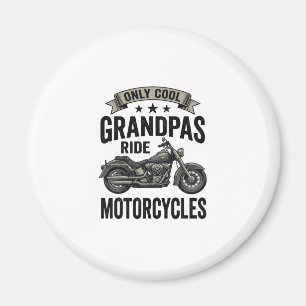Coole Omas fahren Motorrad Vintage Biker-Shirt Magnet