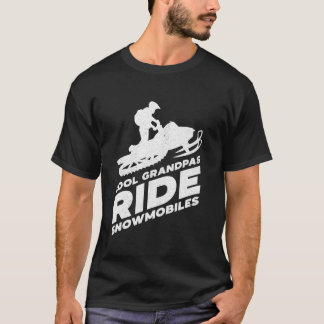 Coole Omas fahren Schneemobile Lustiger Motorschli T-Shirt