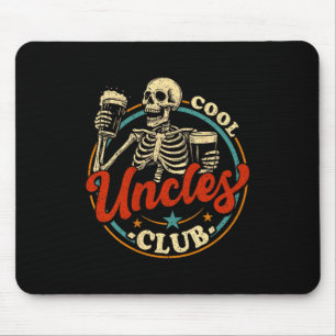 Coole Onkel Club-Shirt Onkel Skelett Männer Väter Mousepad