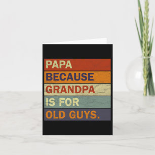 Coole Opa Kunst für Männer Großvater Papa Eltern F Karte