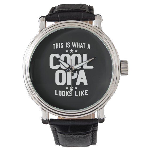 Coole Opa sieht aus wie ein Geschenk des Vaters Armbanduhr (Vorderseite)