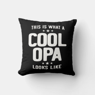 Coole Opa sieht aus wie ein Geschenk des Vaters Kissen
