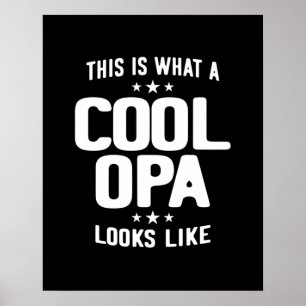 Coole Opa sieht aus wie ein Geschenk des Vaters Poster