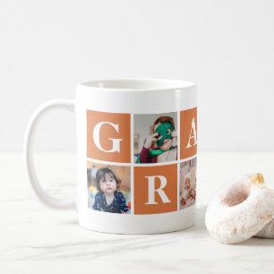 Coole Orange Foto Collage Granny Tasse