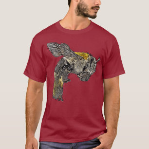 Coole Orangengelbe Biene T-Shirt