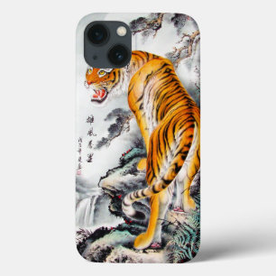 Coole orientalische chinesische flaumige Tiger Case-Mate iPhone Hülle