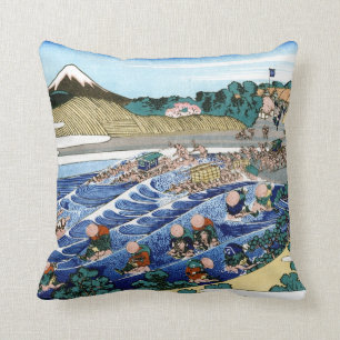 Coole orientalische Japaner Hokusai Fuji Kissen