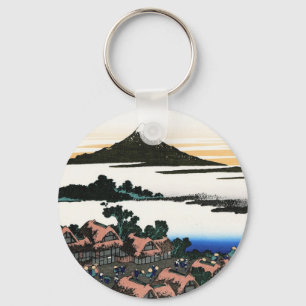 Coole orientalische Japaner Hokusai Fuji Schlüsselanhänger