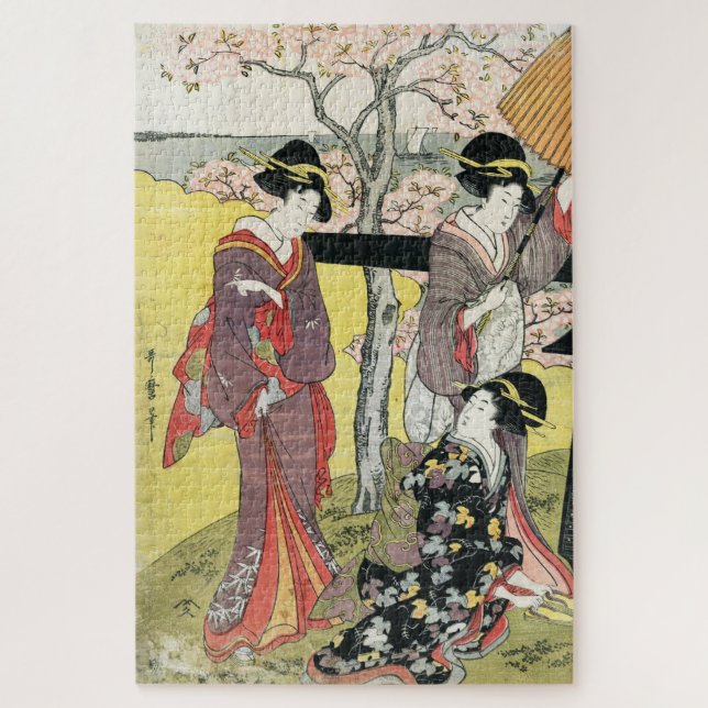 Coole orientalische japanische Klassikerin Geisha  (Vertikal)