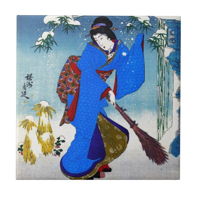 Coole orientalische japanische klassische fliese (Vorderseite)