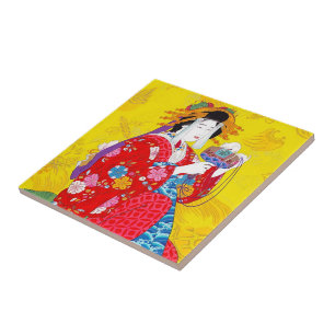 Coole orientalische japanische klassische Giga Dam Fliese
