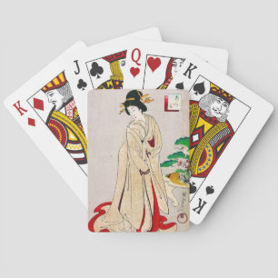 Coole orientalische japanische klassische spielkarten