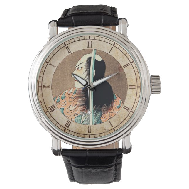 Coole orientalische japanische Natsumatsuri Dansch Armbanduhr (Vorderseite)