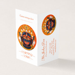 Coole orientalische Thangka Bhairava Tattoo Art Visitenkarten
