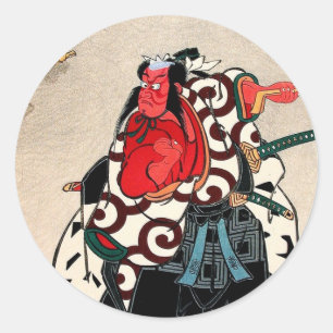 Coole orientalische Thangka-Gott-Tattoo-Kunst Runder Aufkleber