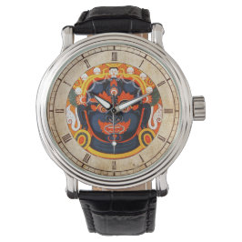 Coole orientalische Thangka Gott Tattookunst Armbanduhr