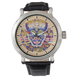 Coole orientalische tibetanische thangka armbanduhr