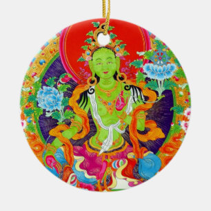 Coole orientalische tibetanische thangka keramik ornament