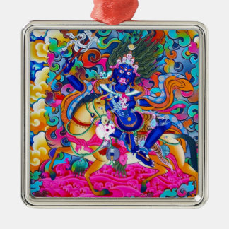 Coole orientalische tibetanische thangka ornament aus metall