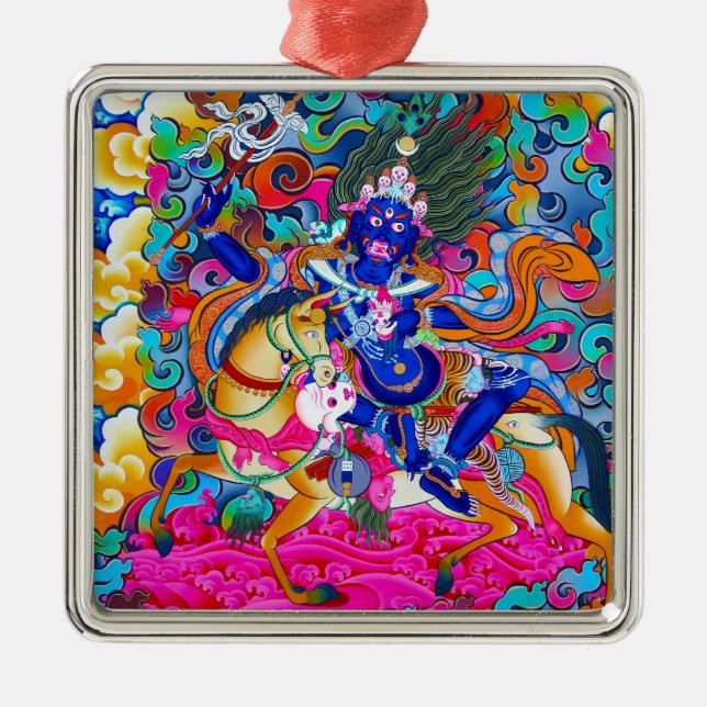 Coole orientalische tibetanische thangka ornament aus metall (Vorne)