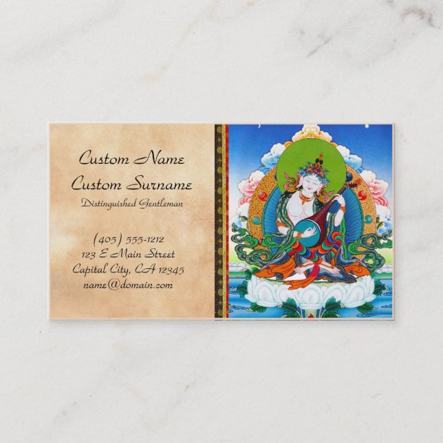 Coole orientalische tibetanische thangka visitenkarte (Vorderseite)