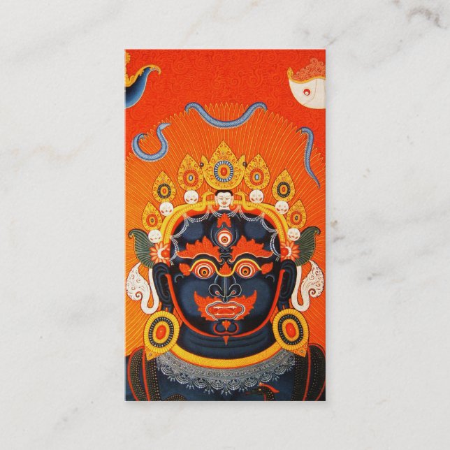 Coole orientalische tibetanische thangka visitenkarte (Vorderseite)