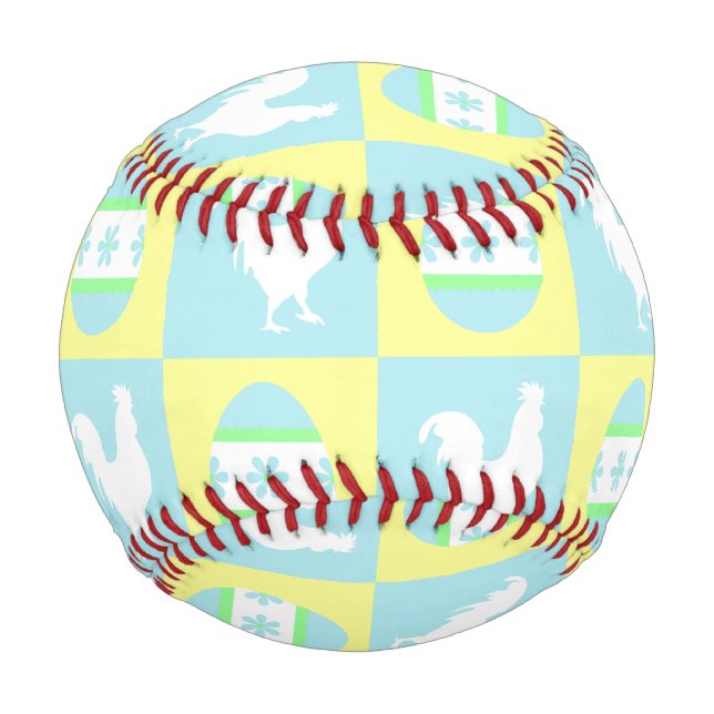 Coole Osterprüfbrett Muster-RasterEggen Baseball (Vorderseite)
