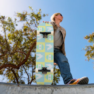Coole Osterprüfbrett Muster-RasterEggen Skateboard