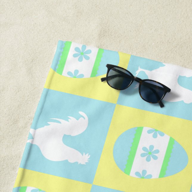 Coole Osterprüfbrett Muster-RasterEggen Strandtuch (Beispiel)