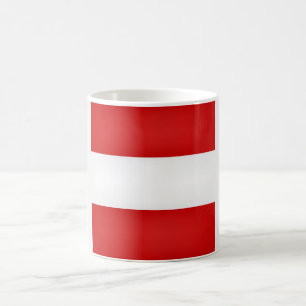 Coole österreichische Flagge Kaffeetasse