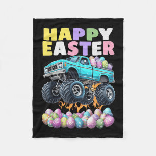 Coole OsterShirts Jungen Monster LKW Happy T-Shirt Fleecedecke