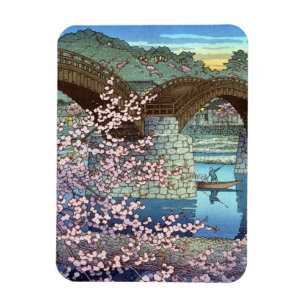 Coole Ostjapanische Hasui-Kawase-Brücke Magnet