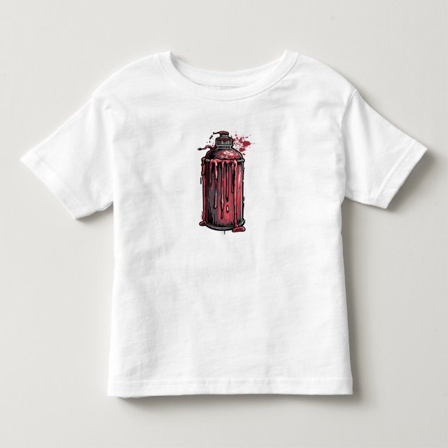 Coole Paint Drip Spray Can T-Shirt für Jungen – St (Vorderseite)